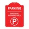 Signmission Parking-Diagonal Parking W/ Parking, Red & White Aluminum Sign, 18" x 24", RW-1824-23472 A-DES-RW-1824-23472 - alternate 1